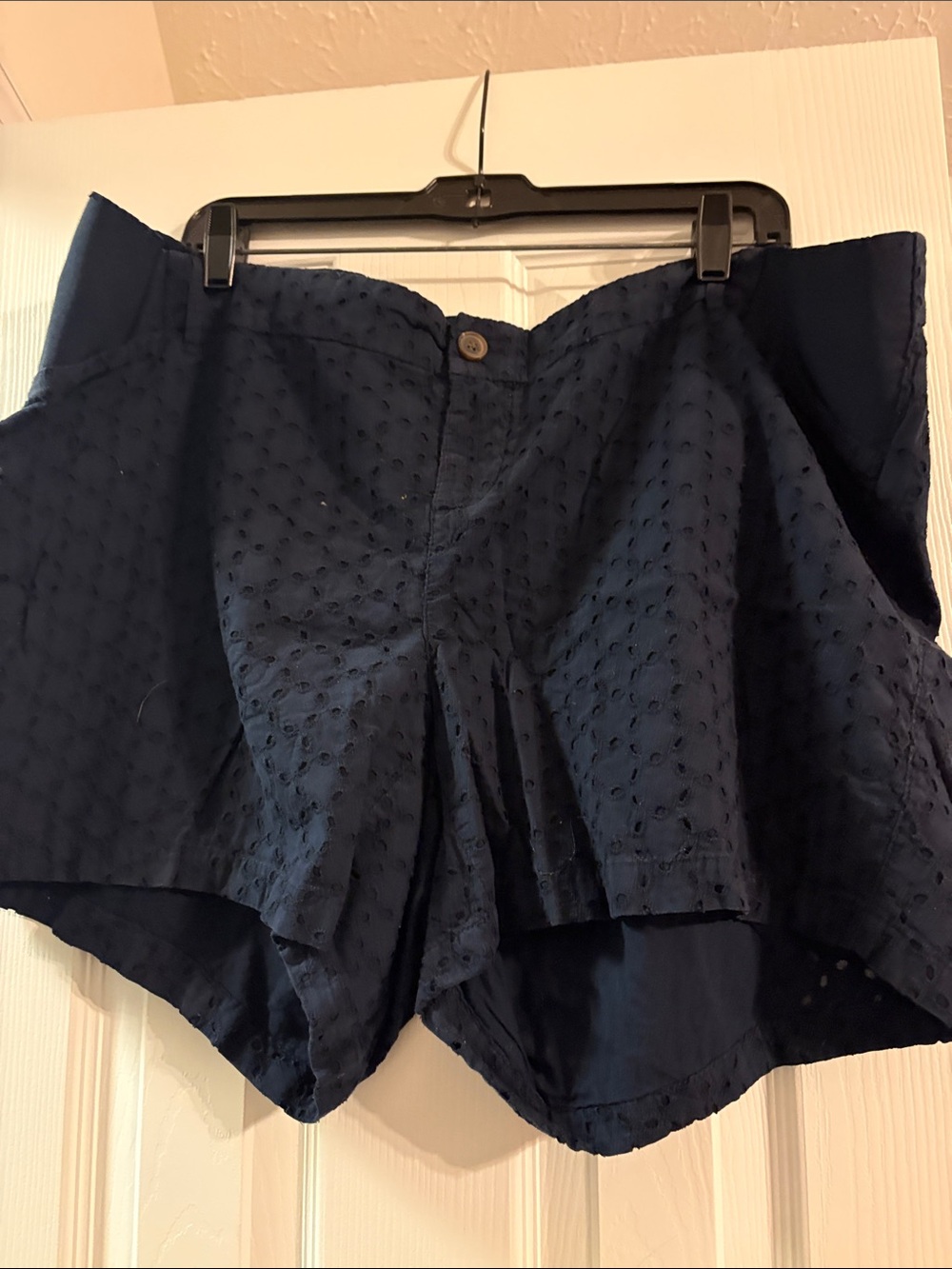 Old Navy Navy Eyelet Shorts